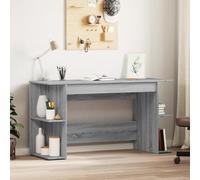 Scrivania Grigio Sonoma 140x50x75 cm in Legno Multistrato - Modern Office Desk with Large Storage Space, Sturdy Engineered Wood Table for Home Office & Study Room, Easy to Clean Workstation