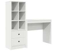 Scrivania Hedwig Max 90cm con Libreria 6 Scomparti 2 Cassetti MDF