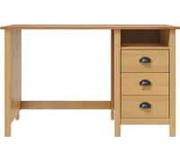 Scrivania Hill con 3 cassetti 120×50×74 cm in legno di pino