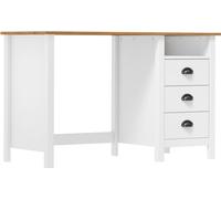 Scrivania Hill con 3 cassetti 120x50x74 cm in legno di pino