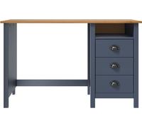 Scrivania Hill con 3 cassetti grigio 120x50x74cm in legno di pino