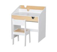 SCRIVANIA HOMCOM IT312-037 - in MDF, 70x50x75cm, Cassetto e scaffale, Bordi arrotondati