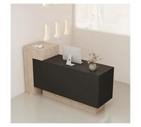 Scrivania in legno con cassetti con serratura, 150 cm, per ufficio e soggiorno, bancone reception, elegante mobile per la casa e il lavoro