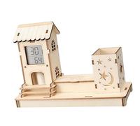 Scrivania in legno con igrometro e fisica, strumento per esperimenti scientifici, igrometro, organizer da scrivania