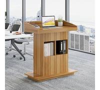 Scrivania in legno con Sto - Podio da pavimento con Der & Cabinet Versatile ufficio e scuola Pulpito per matrimoni, eventi e professe