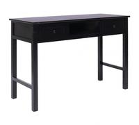 Scrivania in legno VidaXL 110x45x76 cm Nera