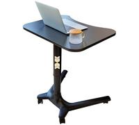 Scrivania In Piedi Regolabile In Altezza，Cattedra Scolastica Sollevabile，Tavolo Sit-Stand Per Sala Riunioni，Scrivania Per Laptop Mobile Con Ruote，Grande Tavolo Studio Spazioso(Black)