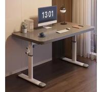 Scrivania in piedi regolabile in altezza - Struttura ergonomica antiscivolo in acciaio resistente scrivania per casa ufficio 100 cm grigio - perfetta per migliorare la postura e la produttività