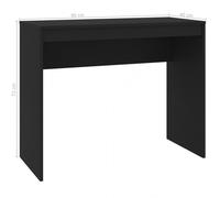 Scrivania in truciolare VidaXL 90x40x72 cm Nera