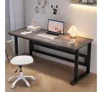Scrivania industriale moderna per computer, semplice metallo e legno, scrivania per PC portatile, elegante tavolo da scrittura e gioco per casa, ufficio, camera da letto, soggiorno