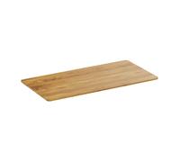 Scrivania Kimex 150 x 75 cm Legno Chiaro Rustico Bordi Arrotondati