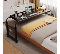 Scrivania Laptop，tavolo Servitore Regolabile In Altezza Tavolino Da Letto Con Ruote Camera Rotelle Salotto Altezza, Multifunzionale 3 1 Portatile Per Laptop(Color:Nero+)