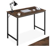 Scrivania Lineare in Stile Industriale Minimalistico Tavolo da Salotto Mobile