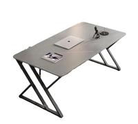 Scrivania Lunga Per Computer, Moderno Tavolo Da Ufficio In Metallo Di Grandi Dimensioni, Ideale Per PC, Studio, Lavoro E Scrittura, Postazione Doppia Per Dirigenti, Perfetta Per Casa(B,100*60*75CM)