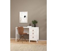 Scrivania Marine, Scrittoio Multiuso, Tavolo per Ufficio Porta PC, Piano di Lavoro, 120x48 h77 cm, Bianco