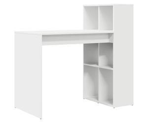 Scrivania Marsella con Scaffale Laterale Bianco 103x108x55 cm