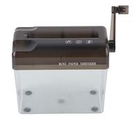 Scrivania Micro Cross-Cut Hand Shredder Per Uso Domestico Può Triturare CD/DVD/Schede Scatola di polvere Cross-Cut Trituratore Manuale Portatile Compatto Per