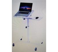 Scrivania mini porta computer Tatkraft 72 110 Tavolino Porta PC Ruote bianco