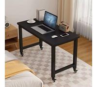 Scrivania mobile con ruote, tavolo per computer pieghevole con struttura in acciaio zincato resistente, scrivania salvaspazio compatta, carrello porta laptop(Type G,120x60x74cm/47.2x23.6x29.1in)