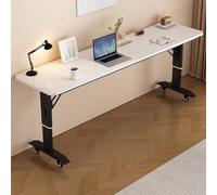 Scrivania mobile per computer portatile regolabile in altezza per ragazzi e adulti, adatta per letto king e queen size 120 x 40 cm, stazione di lavoro nera per uso domestico e ufficio.