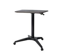 Scrivania mobile pneumatica regolabile in altezza, design ergonomico per sedersi e stare in piedi, ideale per aule, uffici e casa, colore nero