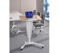 Scrivania mobile regolabile in altezza per computer portatile in piedi leggio per chiesa portatile stand up pulpito con tappo bordo 71,9 - 109 cm scrivania per studenti in noce chiaro