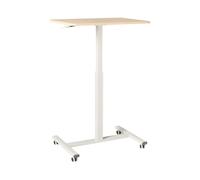 Scrivania mobile regolabile manualmente per laptop 65 x 48 cm Struttura in accia