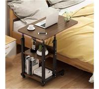 Scrivania mobile regolabile per computer - Carrello portatile per computer portatile con ruote per casa e ufficio, postazione di lavoro mobile per uso sul comodino