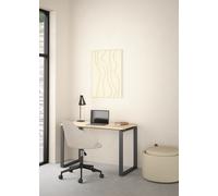 SCRIVANIA MOD. SIGN CM 120X60 H. 75.6 JACKSON HICKORY E ANTRACITE