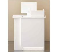 Scrivania moderna a forma di L con cassetto 80/100/120 cm, semplice registratore di cassa, elegante mobili da ufficio per casa e posto di lavoro, design ergonomico