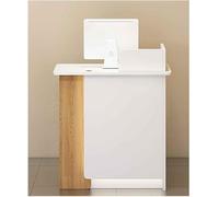 Scrivania moderna a forma di L con cassetto registratore di cassa tavolo 80/100/120 cm semplice elegante ufficio reception workstation elegante tavolo per computer per casa e lavoro