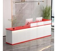 Scrivania moderna agli ioni con luci a LED, piccola a forma di L, per front office e atrio, design elegante, 100 cm, per negozi e uso aziendale