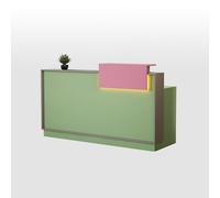 Scrivania moderna con cassetti chiudibili a chiave, elegante bancone per corridoio e salone di bellezza, perfetto per abbellire e migliorare il tuo spazio