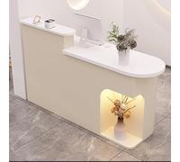 Scrivania moderna con cassetti chiudibili con serratura, bancone bianco compatto per casa, ufficio e spazio di lavoro, design elegante e funzionale, 90 cm