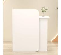 Scrivania moderna con cassetti, elegante bancone di benvenuto, per saloni, hotel, uffici e supermercati, design semplice, 80 x 40 x 95 cm, perfetto per parrucchieri e aziende