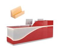 Scrivania moderna con cassetto chiudibile a chiave, ampio spazio per la gestione dei cavi, ideale per uffici e spazi commerciali (C destra 220 x 60 x 100 cm)