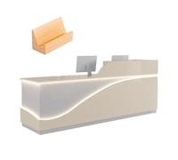 Scrivania moderna con cassetto chiudibile a chiave, spaziosi fori per la gestione dei cavi, ideale per uffici e spazi commerciali (A sinistra, 150 x 60 x 100 cm)