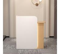 Scrivania moderna con luci a LED e cassetti chiudibili per salone di bellezza, tavolo da banco per ufficio, reception, hotel, atrio, elegante reception