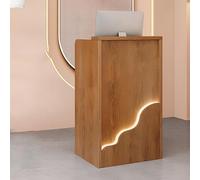 Scrivania moderna con luci LED bloccabili per ufficio, chiesa, aula - bancone frontale slish per una migliore esperienza di ricezione