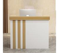 Scrivania moderna dal design alla moda con bancone per aziende e negozi, semplice ed elegante, ideale per receptionist.
