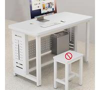 Scrivania Moderna for dirigenti, scrivania for Computer, Tavolo da Studio, scrivanie Scolastiche, scrivania da Studio, Adatta for aule di Formazione, scuole(A,100x50cm/39.37x19.69in)