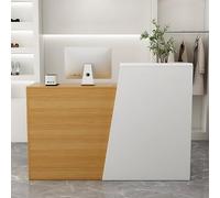 Scrivania moderna in legno con cassetti e ripiani, elegante, 80 x 41,9 x 99,8 cm, per cliniche e negozi, elegante arredamento da ufficio, design contemporaneo, resistente e funzionale