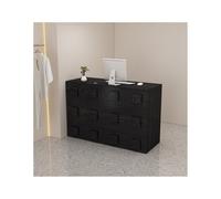 Scrivania moderna in legno per computer, bancone per sala di bellezza, casa, ufficio, elegante postazione di lavoro (L90 cm/35,6")