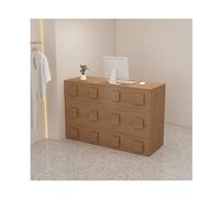 Scrivania moderna in legno per computer, bancone per saloni di bellezza, casa, ufficio, postazione di lavoro, elegante scrivania per reception, lunghezza 90 cm, design elegante