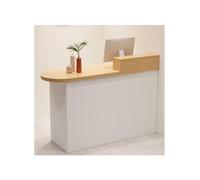 Scrivania moderna in rovere con cassetti e ripiani, 100 cm, lato sinistro, per ufficio e negozio, ideale per cliniche, spazi commerciali e uffici domestici