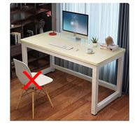 Scrivania moderna per casa e ufficio, tavolo per computer per giocare e scrivere, design piccolo e salvaspazio, postazione di lavoro elegante per una maggiore produttività