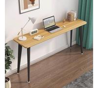 Scrivania moderna per computer con gambe in metallo, 139,7 x 40,6 cm, postazione di lavoro per casa e ufficio, design elegante per camera da letto e soggiorno, soluzione salvaspazio per mobili