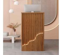 Scrivania moderna per la reception con cassetto chiudibile a chiave, 80 cm, per casa e ufficio, design resistente, perfetto per aree di lavoro e reception