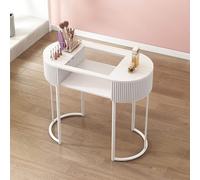 Scrivania moderna per nail tech con cassetti e armadietto - Professionale per salone di bellezza e spa - Mobili in legno per artisti delle unghie e uso domestico