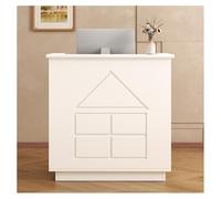 Scrivania moderna per reception con cassetti chiudibili a chiave, bancone reception per hotel, elegante scrivania per uffici, design elegante e funzionale, ideale per uso aziendale